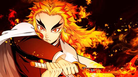 Kyojuro Rengoku en acción