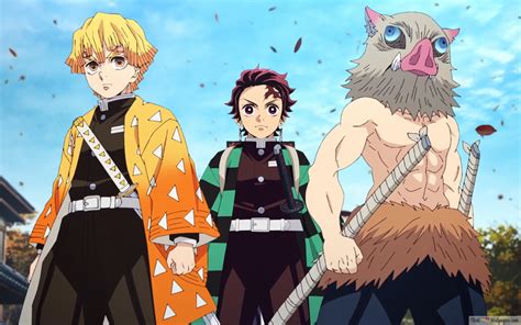 Inosuke Hashibira y Zenitsu Agatsuma