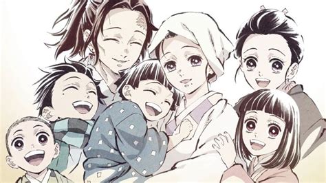 Tanjiro visitando a la familia Rengoku
