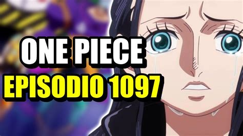 Calendario con la fecha de estreno del episodio 1097 de One Piece