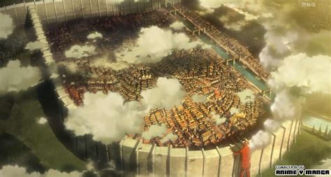 Ilustración de los muros de Shiganshina