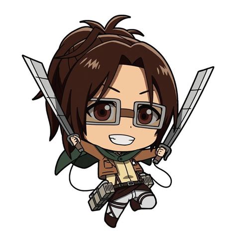Personajes de Attack on Titan en estilo chibi