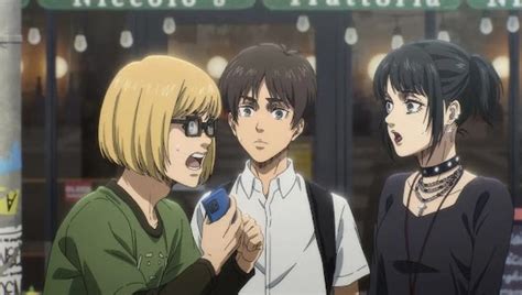 Los amigos de Eren en el barco