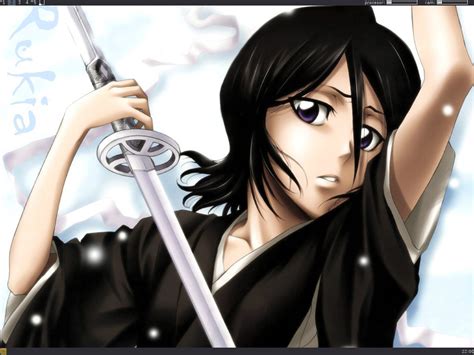 Rukia Kuchiki con su zanpakutō