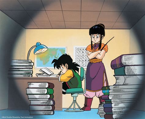 Chi-Chi regañando a Gohan