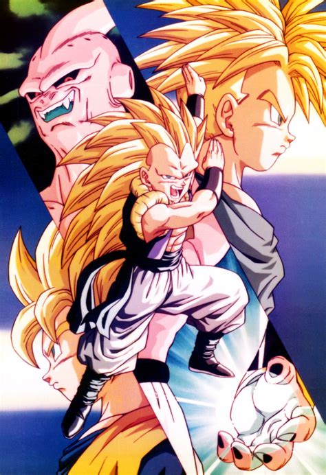 Super Buu luchando contra Gotenks