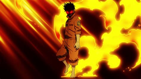 Shinra Kusakabe liberando sus habilidades