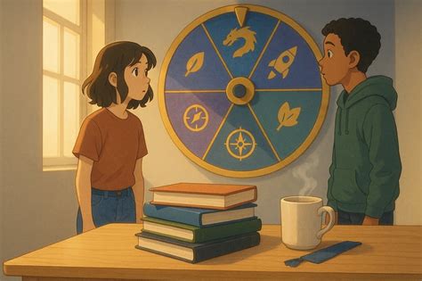 Ilustración que representa un romance tierno y sin escenas explícitas