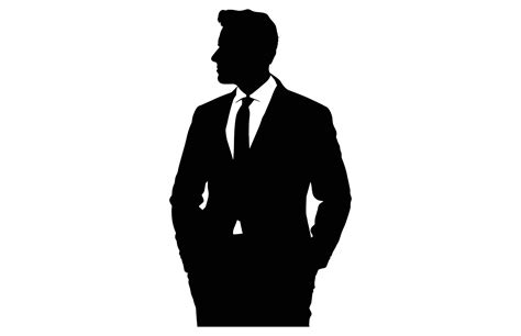 Silueta masculina elegante y sensual