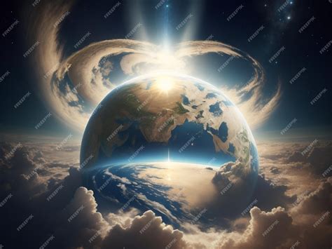 Ilustración de los cielos separándose por el poder del Haki