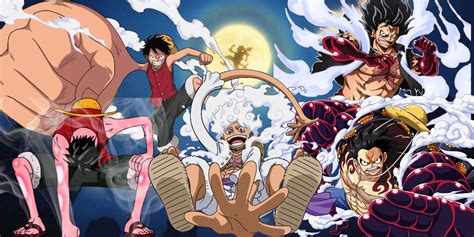 Luffy en su forma de Gear 5