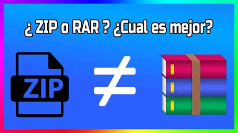 Ilustración comparativa de la compresión de archivos ZIP y RAR