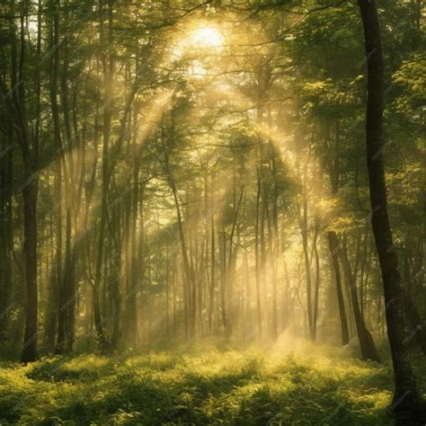 Fotografía de un bosque denso con juegos de luz y sombra