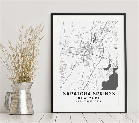Mapa de Saratoga Springs y Nueva Orleans