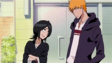 Ilustración de Ichigo y Rukia