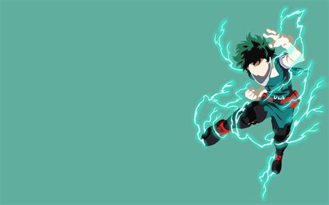 Izuku Midoriya usando el Shoot Style