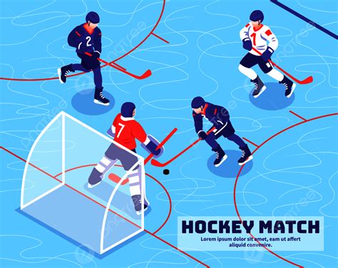 Ilustración de un personaje de hockey sobre hielo