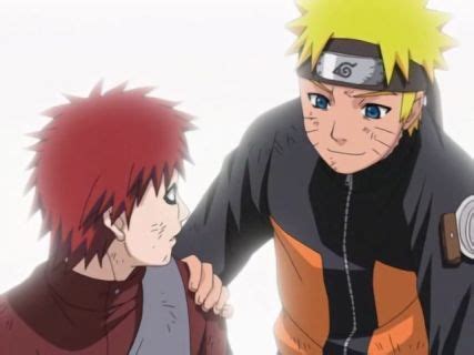 Amistad de Gaara y Naruto