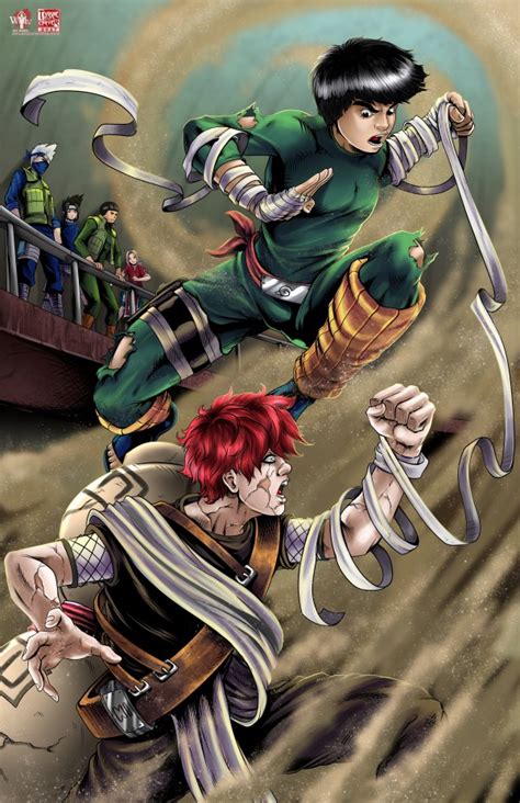 Gaara vs Rock Lee