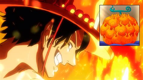 Ilustración de Ace usando su poder de fuego