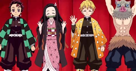 Máscaras de los personajes principales de Kimetsu no Yaiba