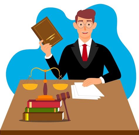 Ilustración de un abogado coreano en un entorno urbano ruso