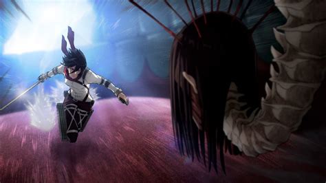 Mikasa preparándose para luchar