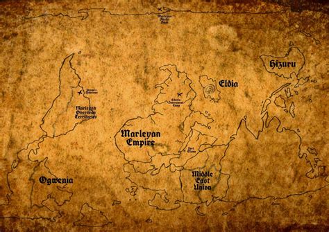 Mapa del mundo de Ataque a los Titanes, mostrando la isla Paradis y Marley.