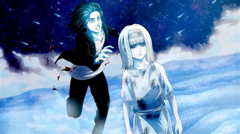 Eren Jaeger interactuando con Ymir Fritz en los Caminos