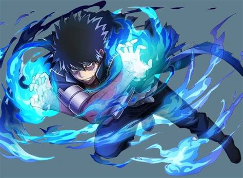 Dabi (Toya Todoroki) desatando sus llamas azules