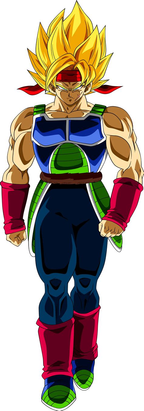 Ilustración de Bardock con su armadura Saiyajin