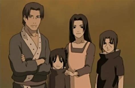 Familia Uchiha: Fugaku, Mikoto, Itachi y Sasuke