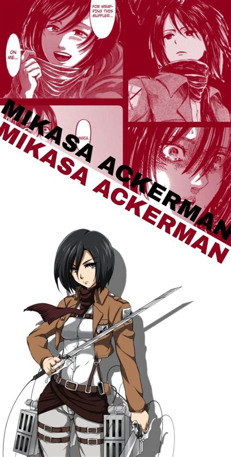 Ilustración de Mikasa Ackerman