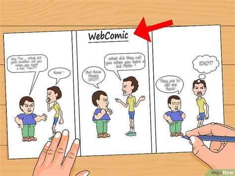 Ilustración de un webcómic vertical