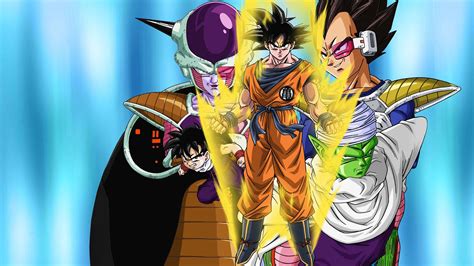 Infografía de personajes de Dragon Ball Z Kai