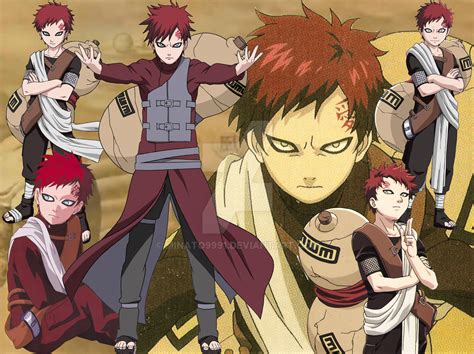 Gaara controlando la arena