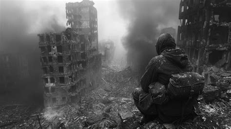 Representación abstracta de la guerra y la destrucción