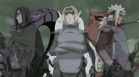 Los tres legendarios Sannin: Jiraiya, Tsunade y Orochimaru