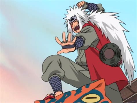 Jiraiya realizando una pose de combate