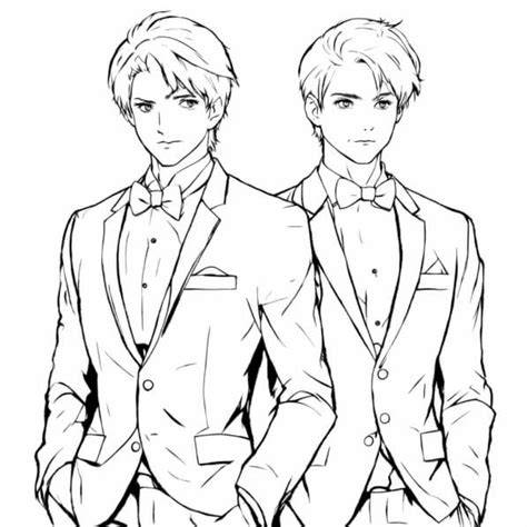 Ilustración de dos personajes masculinos en un entorno de manhwa