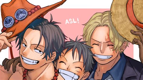 Monkey D. Luffy y Portgas D. Ace