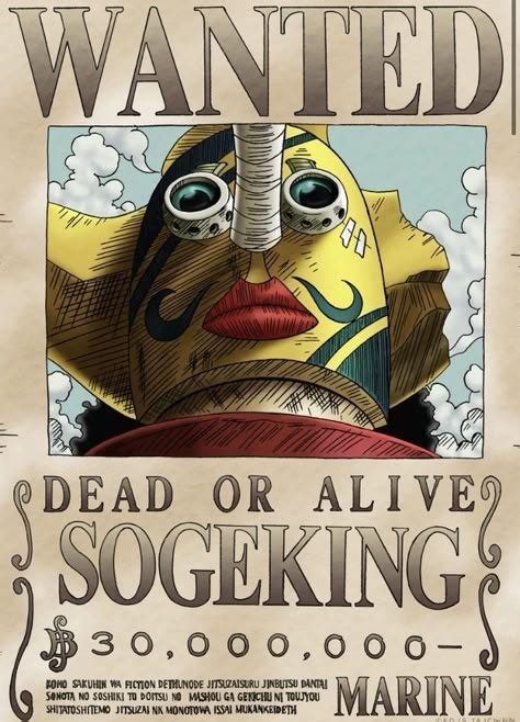 Personajes de One Piece en carteles de recompensa