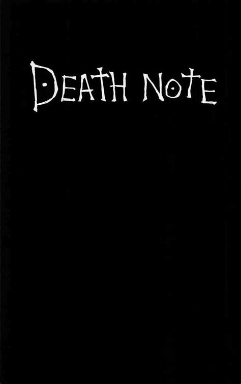 Portada de un Death Note