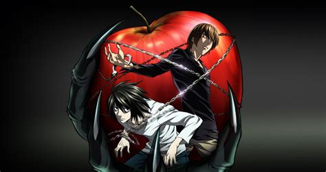 Collage de los personajes principales de Death Note