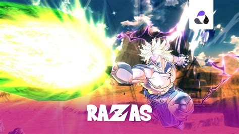 Infografía comparando las estadísticas y habilidades de las 5 razas de Xenoverse 2