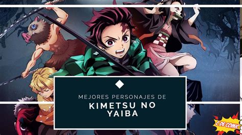 Personajes de Kimetsu no Yaiba en acción
