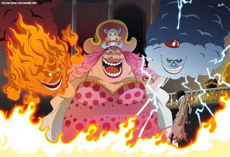 Ilustración de Big Mom con sus Homies