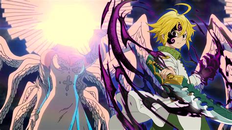 Representación de ángeles y demonios en Nanatsu no Taizai