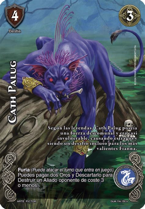 Cath Palug en su forma aterradora