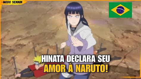 Hinata declarando su amor a Naruto ante Pain